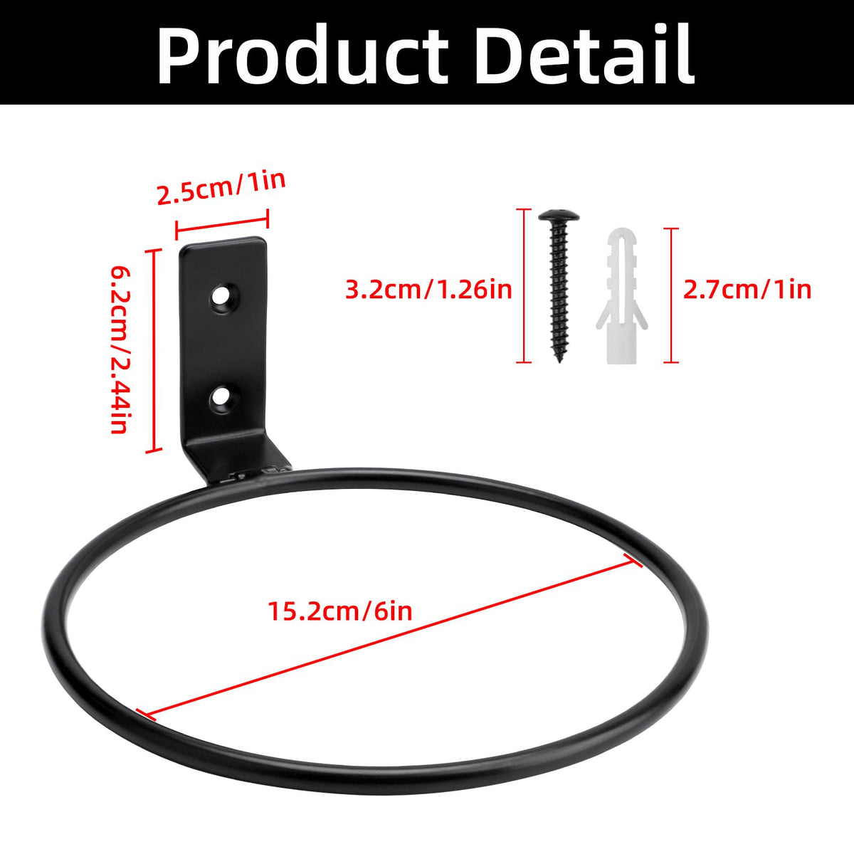 GREANER 7 Inch Transparent Plastic Garden Pots, 6 Inch Black Plant Pot Holders, 15 PCS Clear Plant Pots with Drainage Holes, 6 PCS Wall Mounted Pot Hook Bracket for Balcony, Home, Garden, Yard