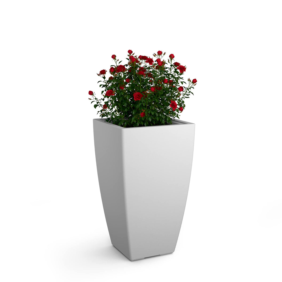 Mayne Kobi 26-Inch Tall Planter – Self-Watering, Weather-Resistant Planter for Flowers – Durable Indoor/Outdoor Design for Patio, Porch, or Entryway