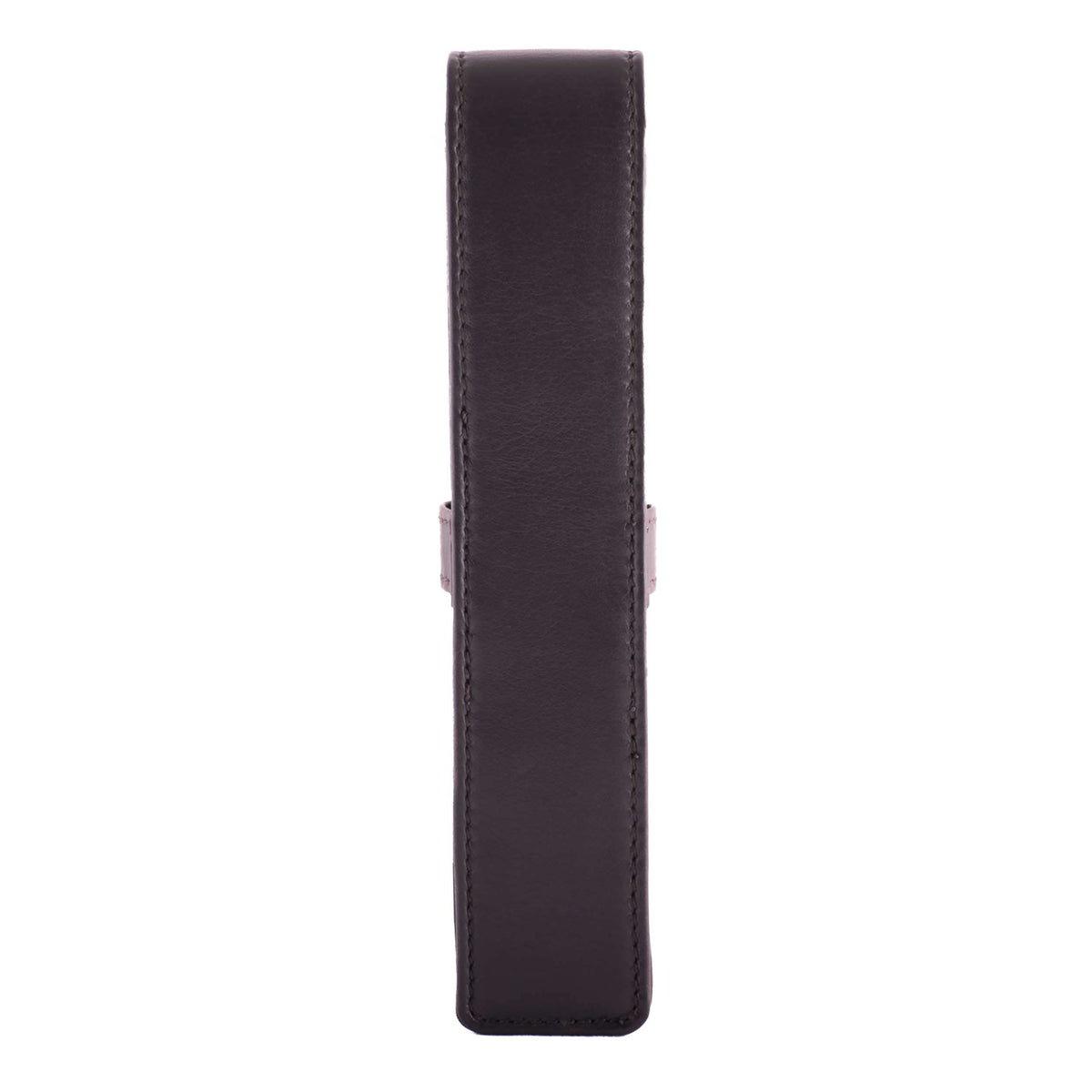 DiLoro Leather Single Pen Case Pencil Pouch Holder for One Fountain Ballpoint Rollerball Pen and Pencil (Brown)