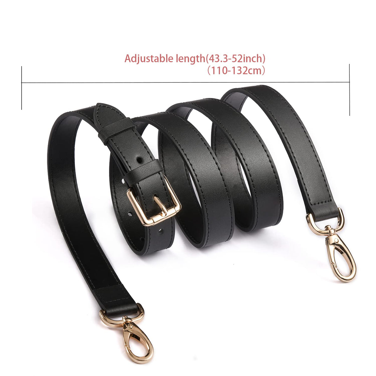 BEUDW Leather Adjustable Shoulder Strap, Used For Replacing Leather Shoulder Strap, Suitable For Handbag Shoulder Strap
