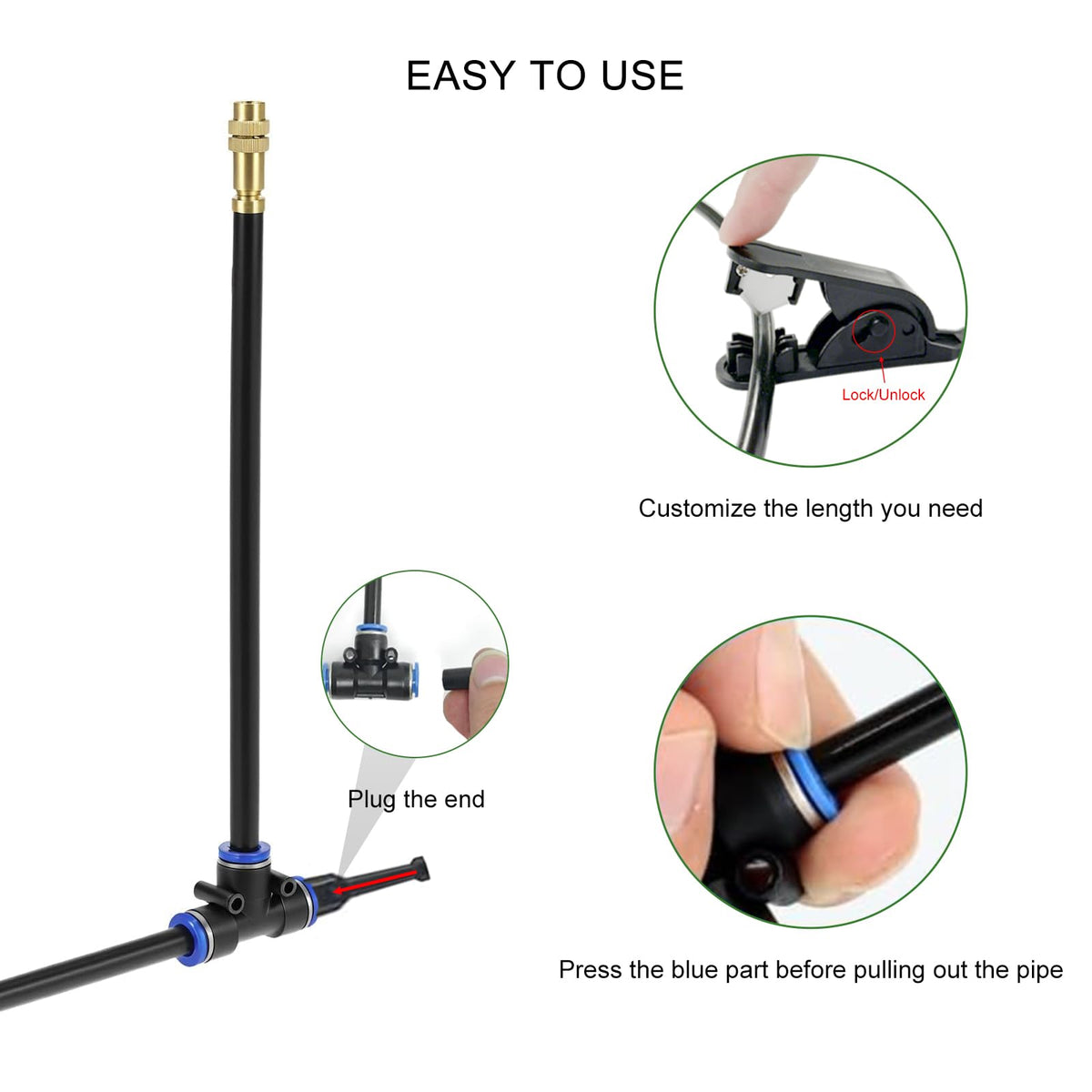 Drip Irrigation System, 50 FT Watering System, Garden Irrigation System for Yard, Lawn, and Plants