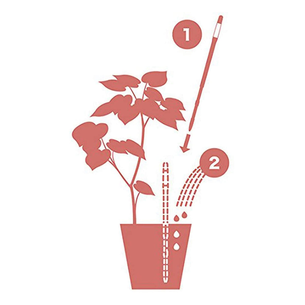 IPPINKA Sustee Aquameter, Bundle of 12, House Plant Soil Moisture Meter, Best for Indoor Potted Plants - Medium White Refillable