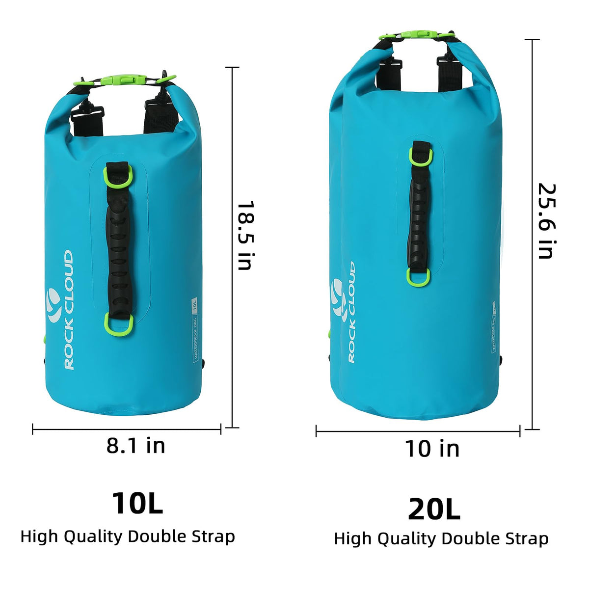 ROCK CLOUD Dry Bag Waterproof 20L Dry Sack for Kayaking Rafting Boating Beach Surfing Swimming Canoe Camping Hiking Fishing Ski