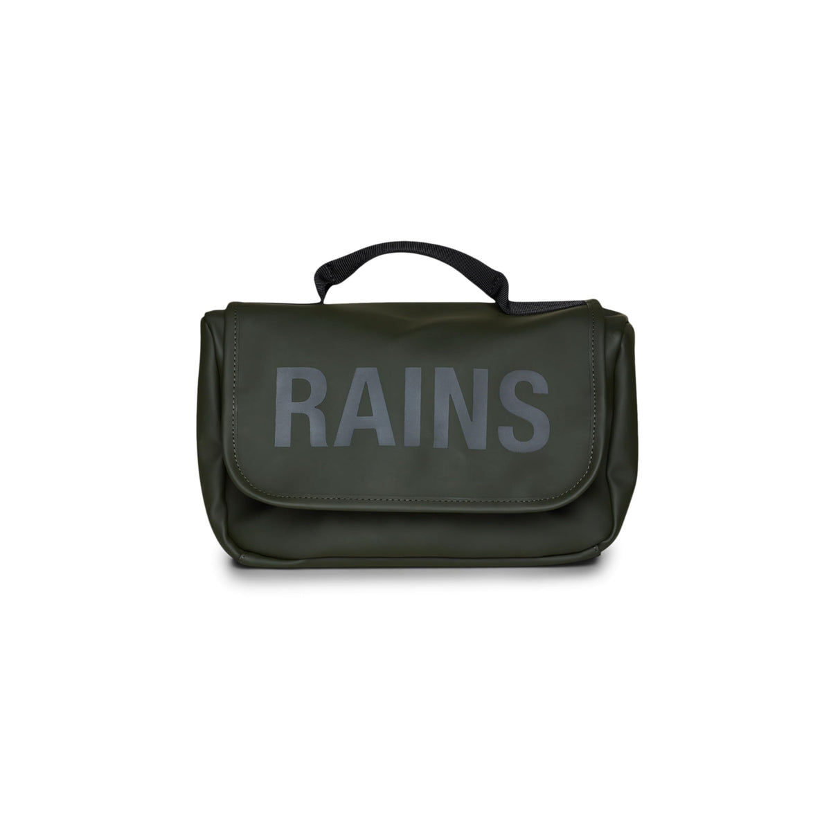 RAINS Texel Wash Bag – Green Waterproof Toiletry Travel Organizer for Men and Women - Wash Bag with Zip Closure and Multiple Compartments – 2 Year Warranty