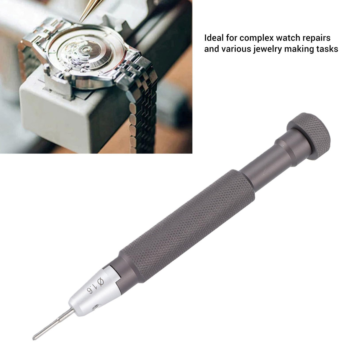 Aramox Jewelers Screwdrivers Set, 1.2 to 1.8mm Bits Watch Repair T Handle Non Slip Grip for Watchmaker Jewelry Crafting