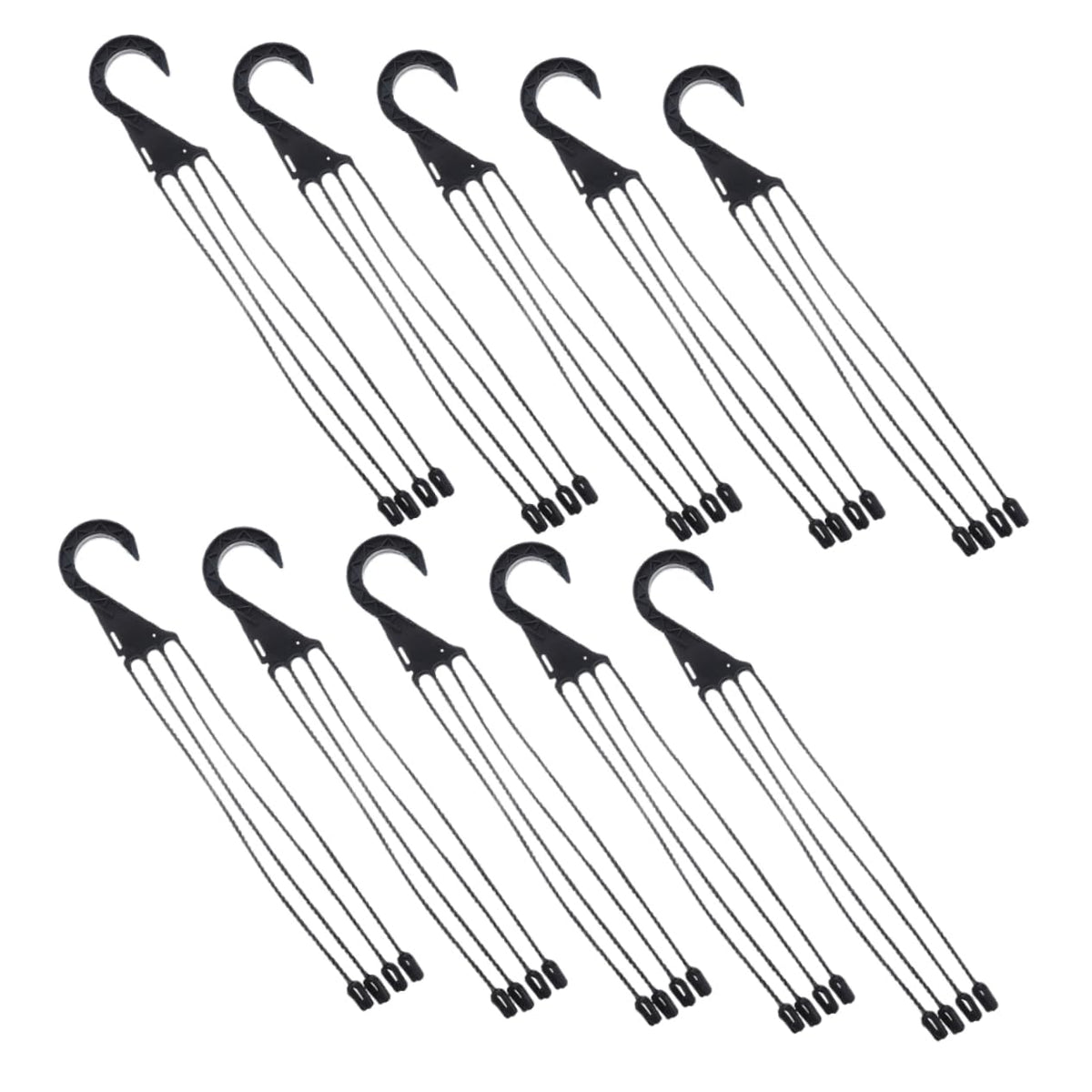 OFFSCH 10pcs Resin Plant Pot Hangers Hanging Flower Pot Hooks for Indoor Gardening Easy Install Home Office Decor