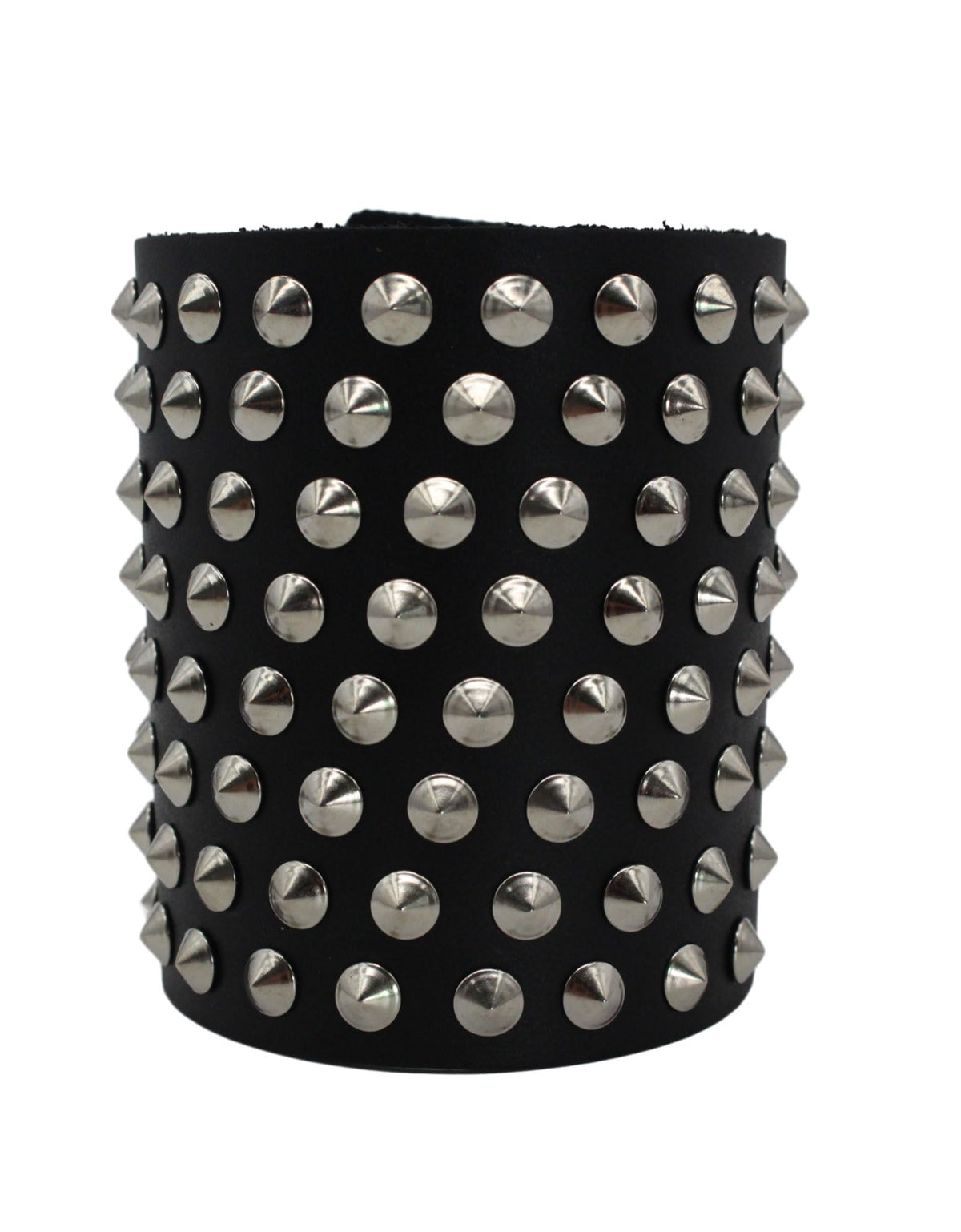 Scddboy Gothic Spike Studded Wrap Gauntlet Wristband for Men,Punk Leather Cuff Bracelet for Men