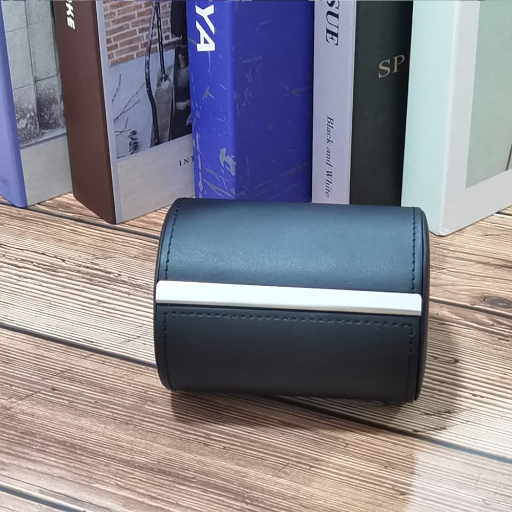 Fosinz Tie Box, Leather Necktie Travel Case, Men's Gift Box, Necktie Holder Container Storage for Business, Gift, Travel, Office