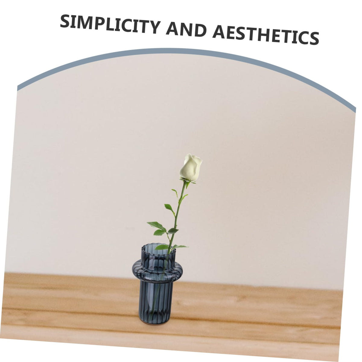 GANAZONO Glass Hydroponic Vase for Desktop Decoration Minimalist Style Terrarium Plant Holder for Decor