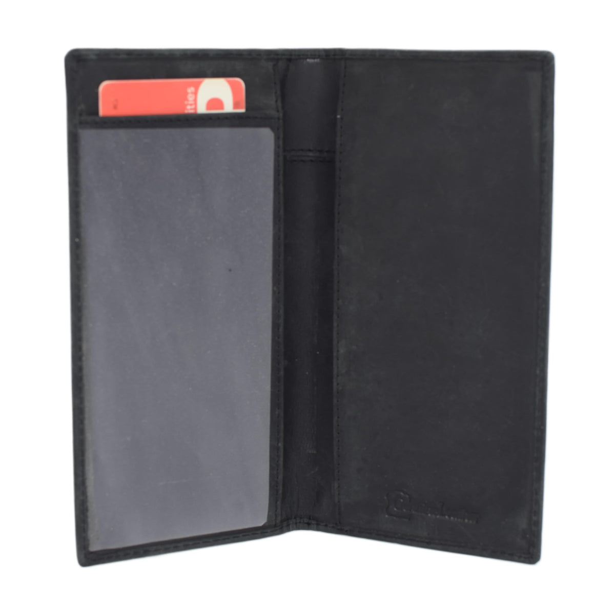 Genuine Leather Checkbook Cover For Men & Women Checkbook Holder Wallet RFID Blocking USA Series (USA Flag Black)