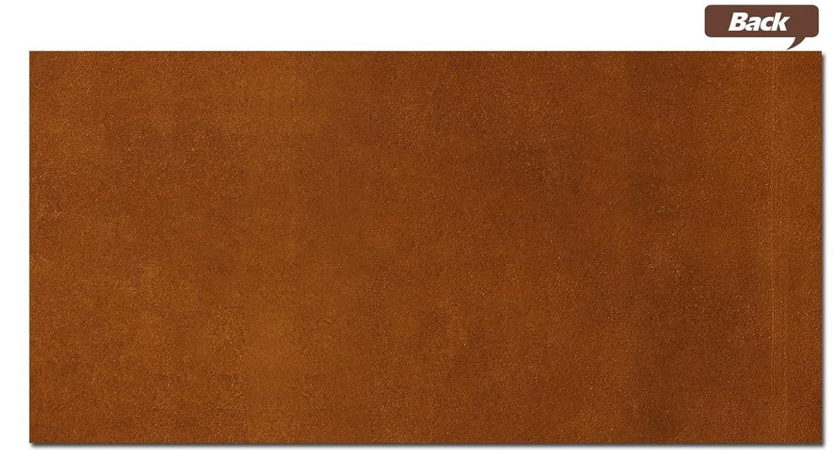 Genuine Cowhide Leather Brown Color 12'' X 24" Sheets for Crafts 1.8-2.0 mm Thickness Pre Cut Pieces for Tooling, Art, Sewing, Hobby for Cutting and Engraving Machines