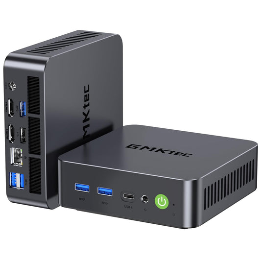GMKtec K17 AI Mini PC, Intel Core Ultra 5 226V (Up to 4.5GHz), 16GB LPDDR5X 8533MT/s, 1TB PCIe 4.0 SSD, 97 Tops AI, Intel Arc 130V, Dual M.2 (Gen5+Gen4) Up to 16TB, USB4, 8K Triple Display, WiFi 6E