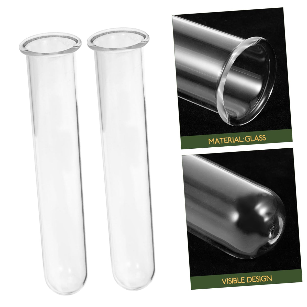 KESYOO 4pcs Floral Tubes for Water Plants Glass Test Tube Vases Hydroponic Garden Plant Cuttings Home Decor