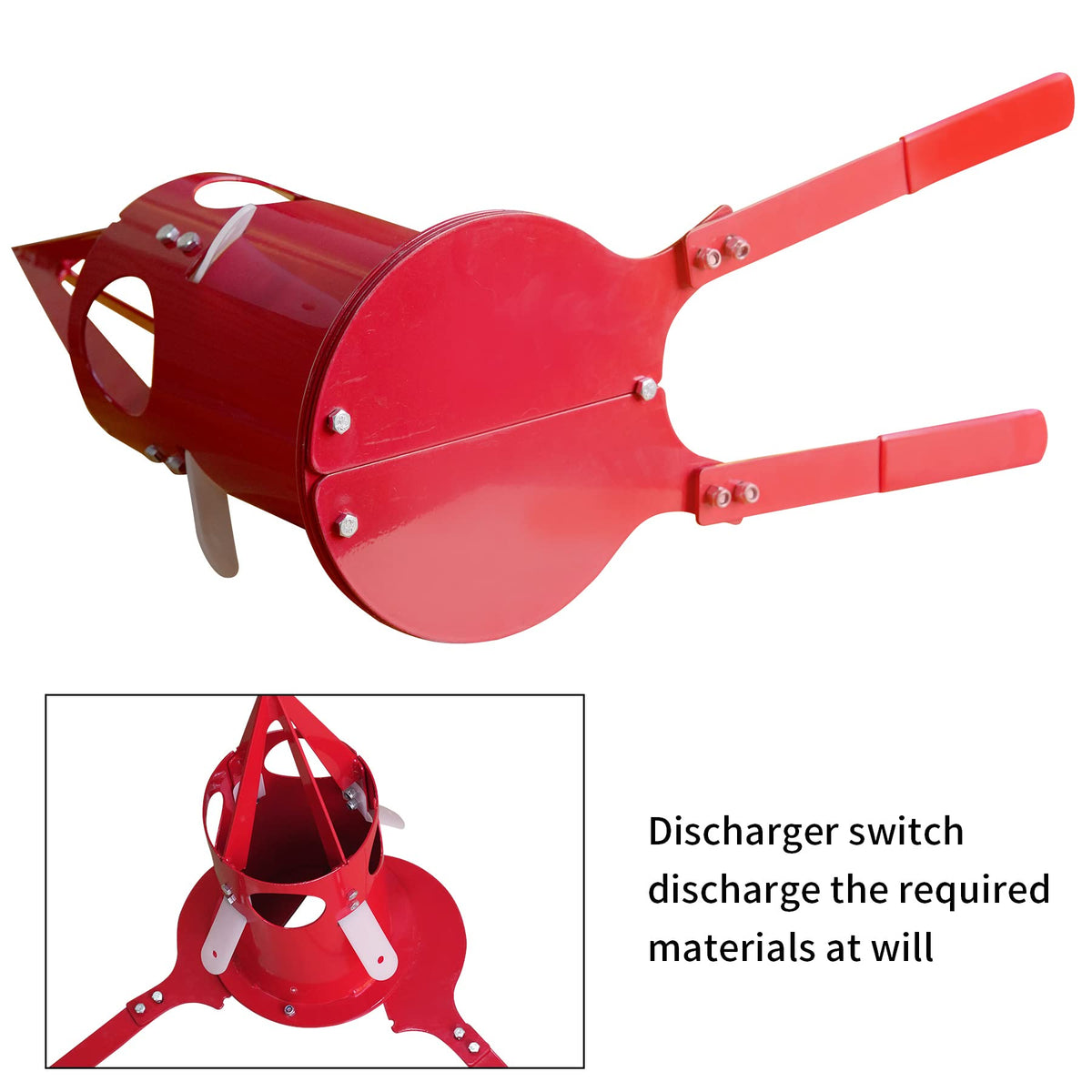 PLAIRC Big Bag Dispenser for Warehouse, Farm, Home (Red, 1 Count)