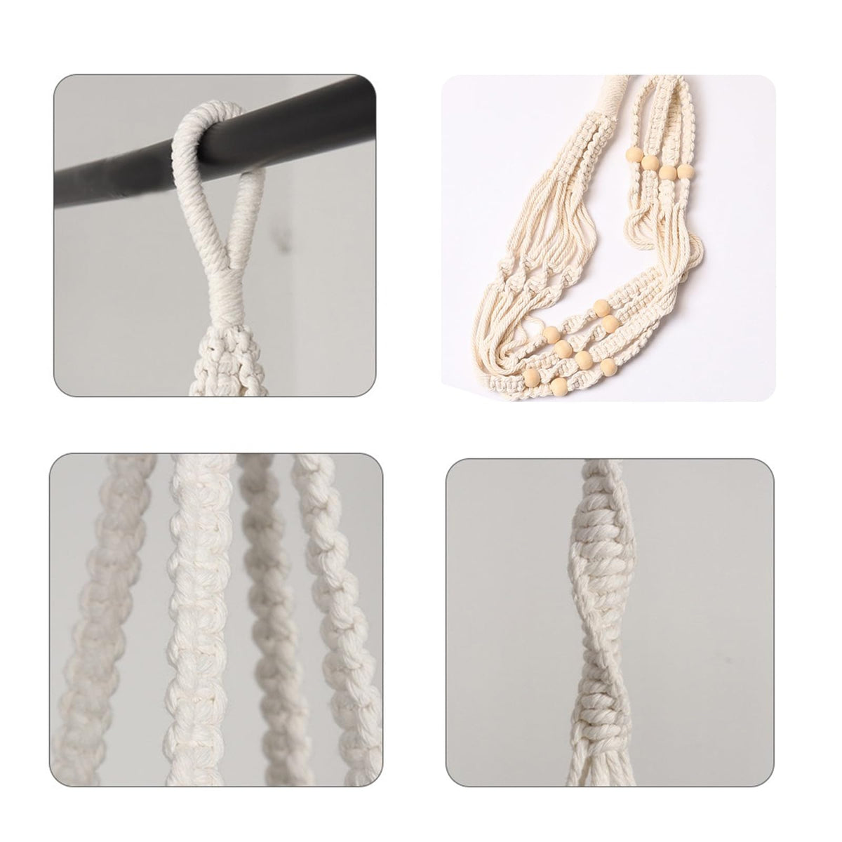 BLEAFLUV Hanging Planters with Macrame Plant Hangers for Indoor Outdoor Plants, 3 Set Hanging Baskets Flower Pots Holders 35''/27''/21'', Self-Watering Pots 7''/6''/5.5'', Boho Home Decor, Green