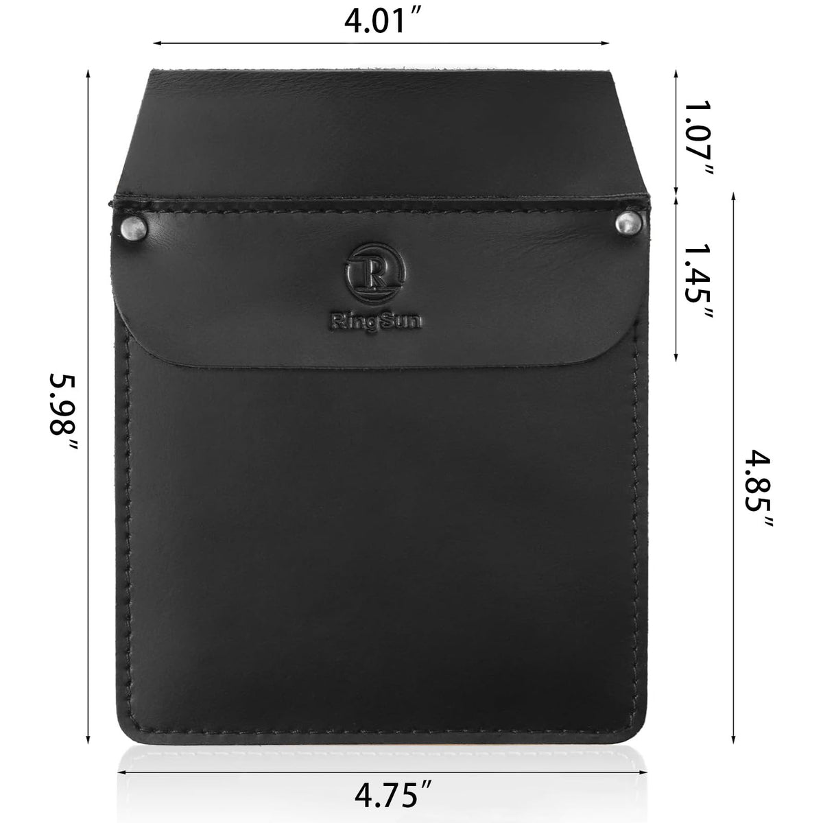 RingSun Genuine Leather Pocket Protector for Men, Durable Pocket Tool Pouch, Jeans Shirts Pocket Protector for Tools Pens