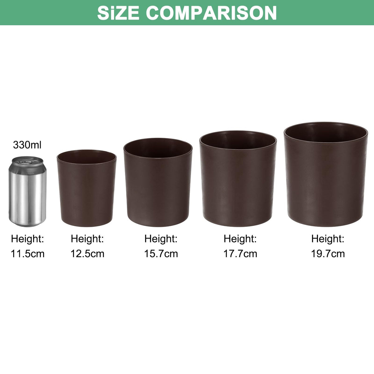 M METERXITY 4-Pack Plastic Plant Pots, 4 Inch Plastic Planters Round Flower Planter Containers Flower Pots for Indoor/Outdoor/Garden, Plant Holder [Red]