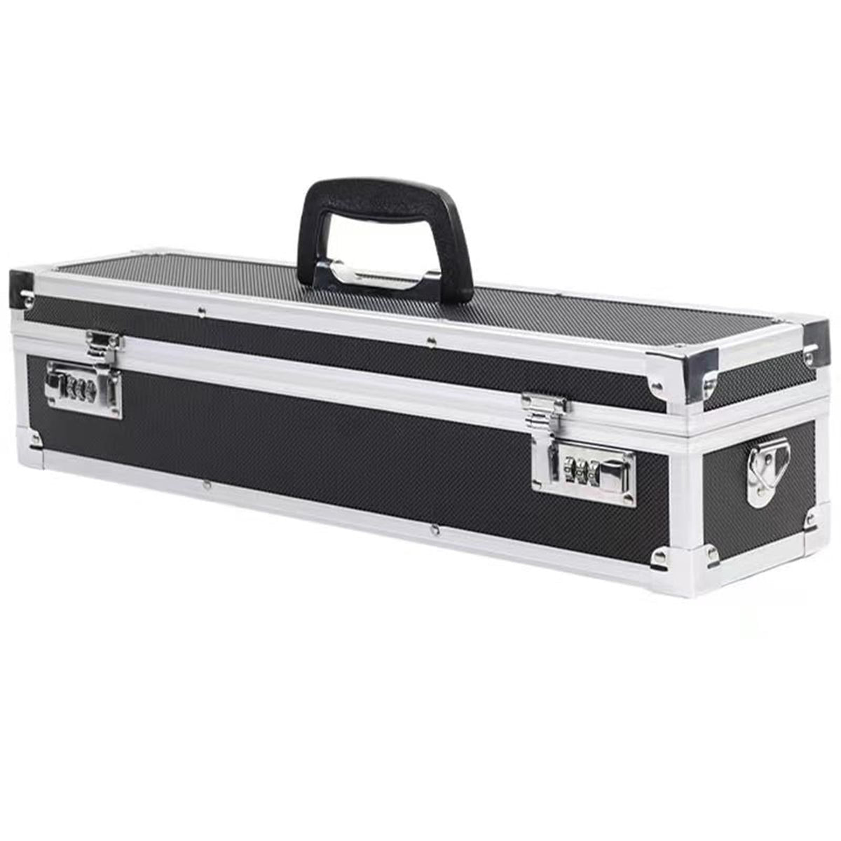 Flydoniso Chef’s Knife Case Aluminum Hard Case with Dual Combination Locks Cultery Carrier Portable Knife Organizer Block Holders Protectors With 8 Slots Can Hold Home Kitchen Knife Tools Up To 17.5”