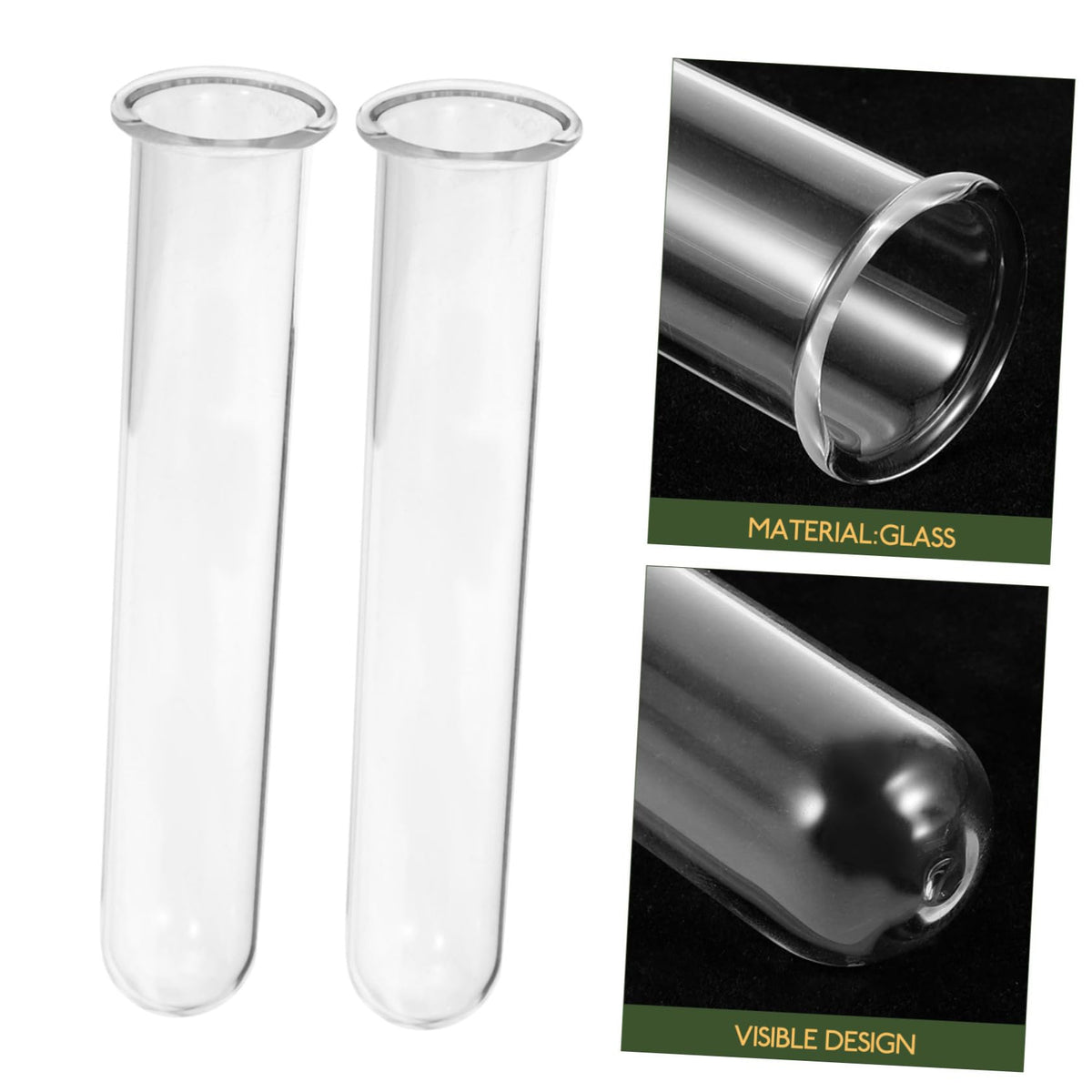 CIYODO 4pcs Glass Hydroponic Test Tube Vase for Flowers Geometric Terrarium Home Plant Decor Propagation Vases