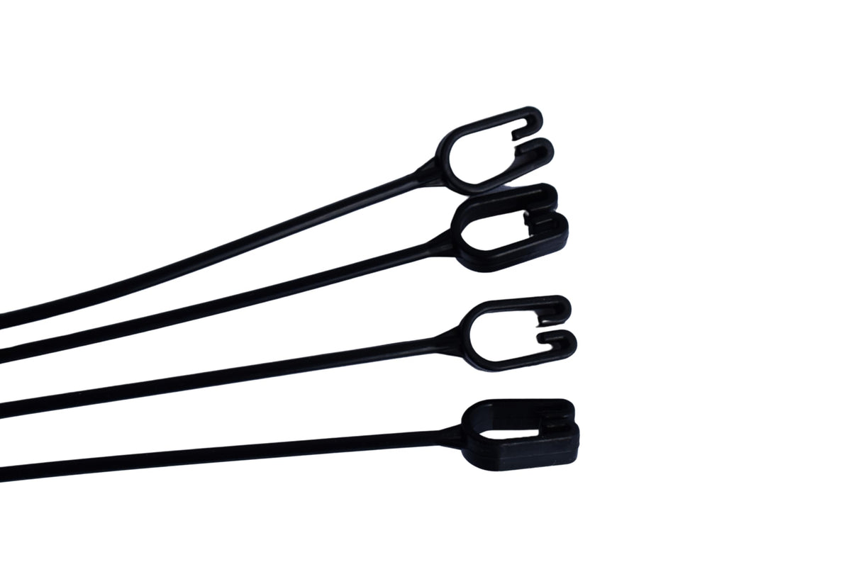 Replacement 4 Strand Plastic Hangers for 12" Hanging Baskets - Set of 5 (Black)