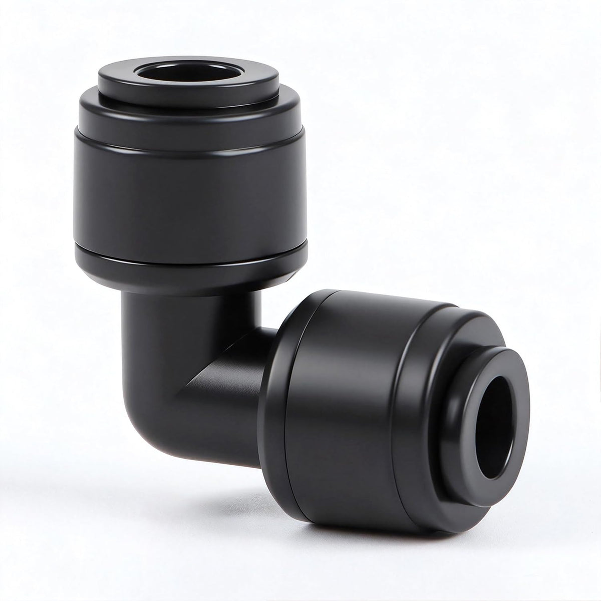 Copadri Quick Connect 1/4" Drip Irrigation Elbow Fitting: 32 Pieces Push to Fit Drip Line 90 Degree Elbow Parts for 1/4-Inch Tubing Leak Free Dripline Hose Connectors for Garden Lawn Sprinkler System