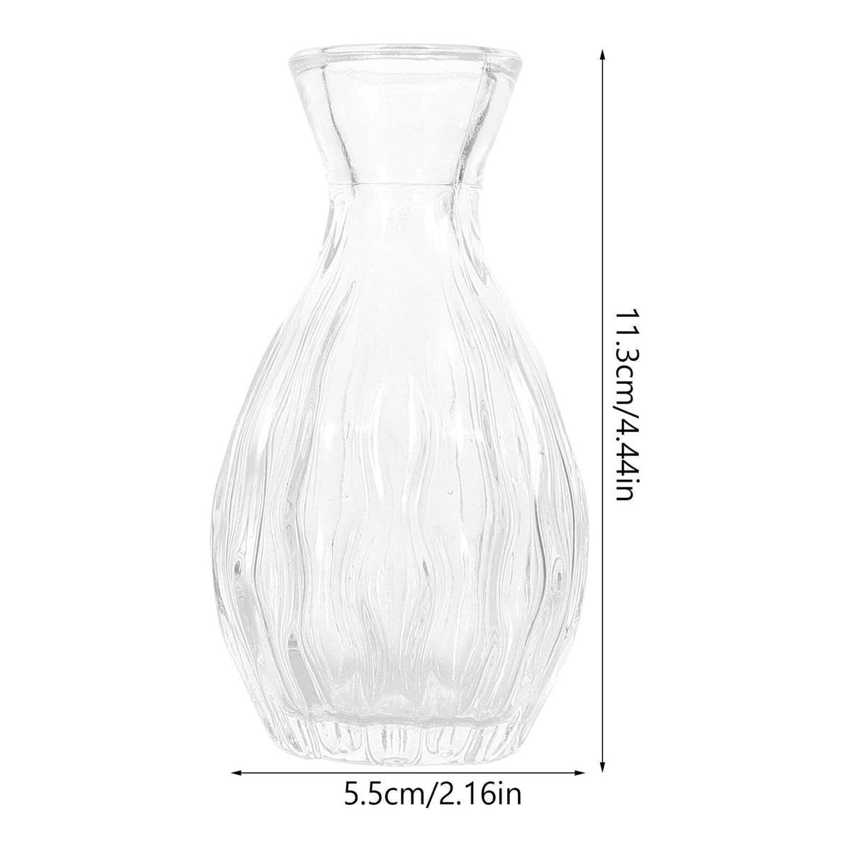 Abaodam Creative Hydroponic Glass Vase Set 4pcs Small Desktop Decorative Terrarium Vase Holders for Home Décor and Plant Display