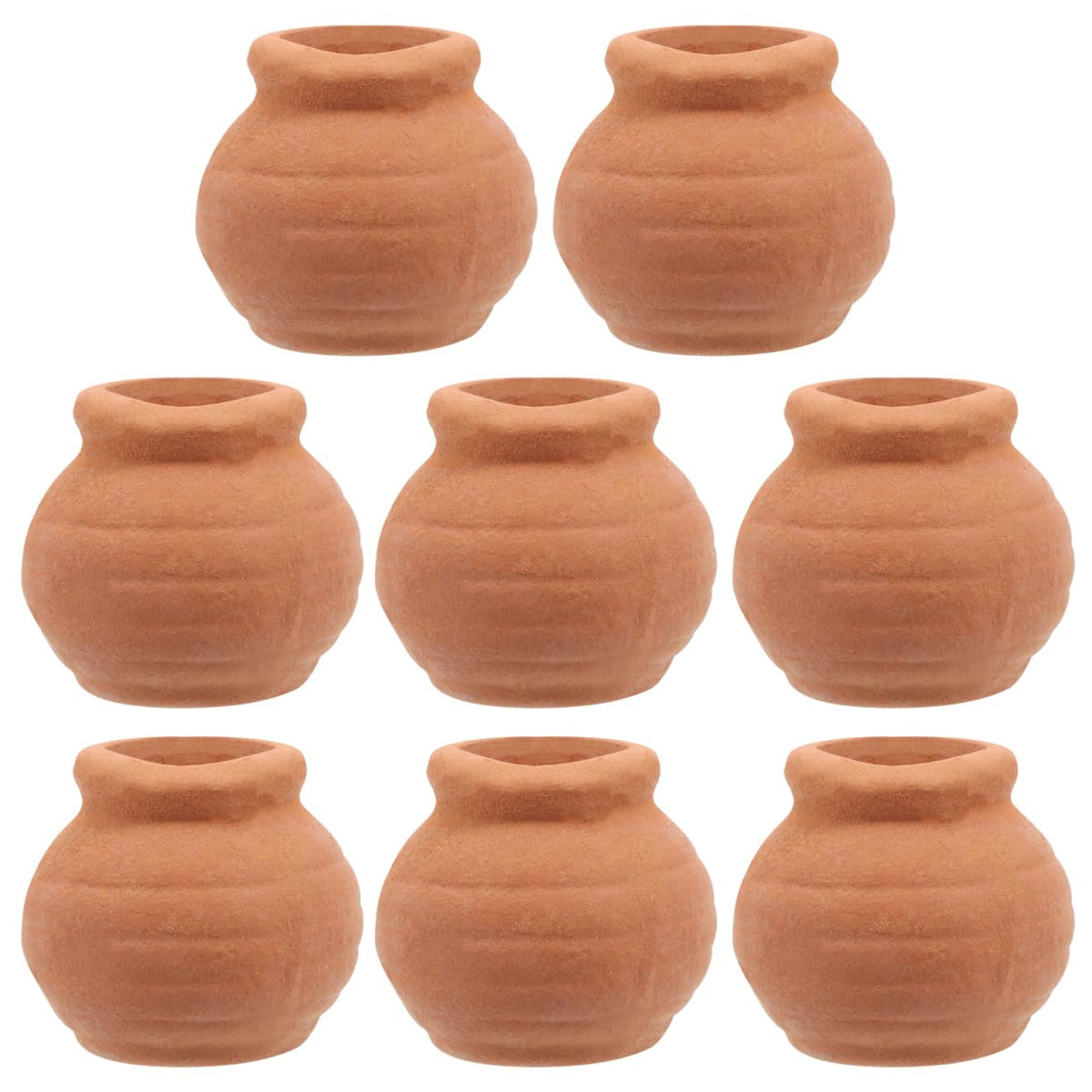 Toddmomy 8Pcs Miniature Clay Succulent Planter Pots Tiny Terracotta Flower Pots for Small Plants Desktop Windowsill Garden