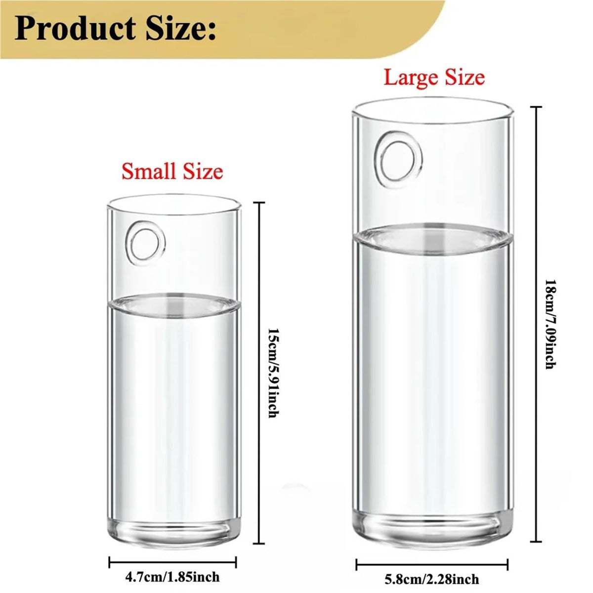 Glass Vase Vase 3Pack Wall Hanging Glass Planters Plant Terrarium Plants Holders Air with Plastic Invisible Traceless Hangers(3Pcs Small)