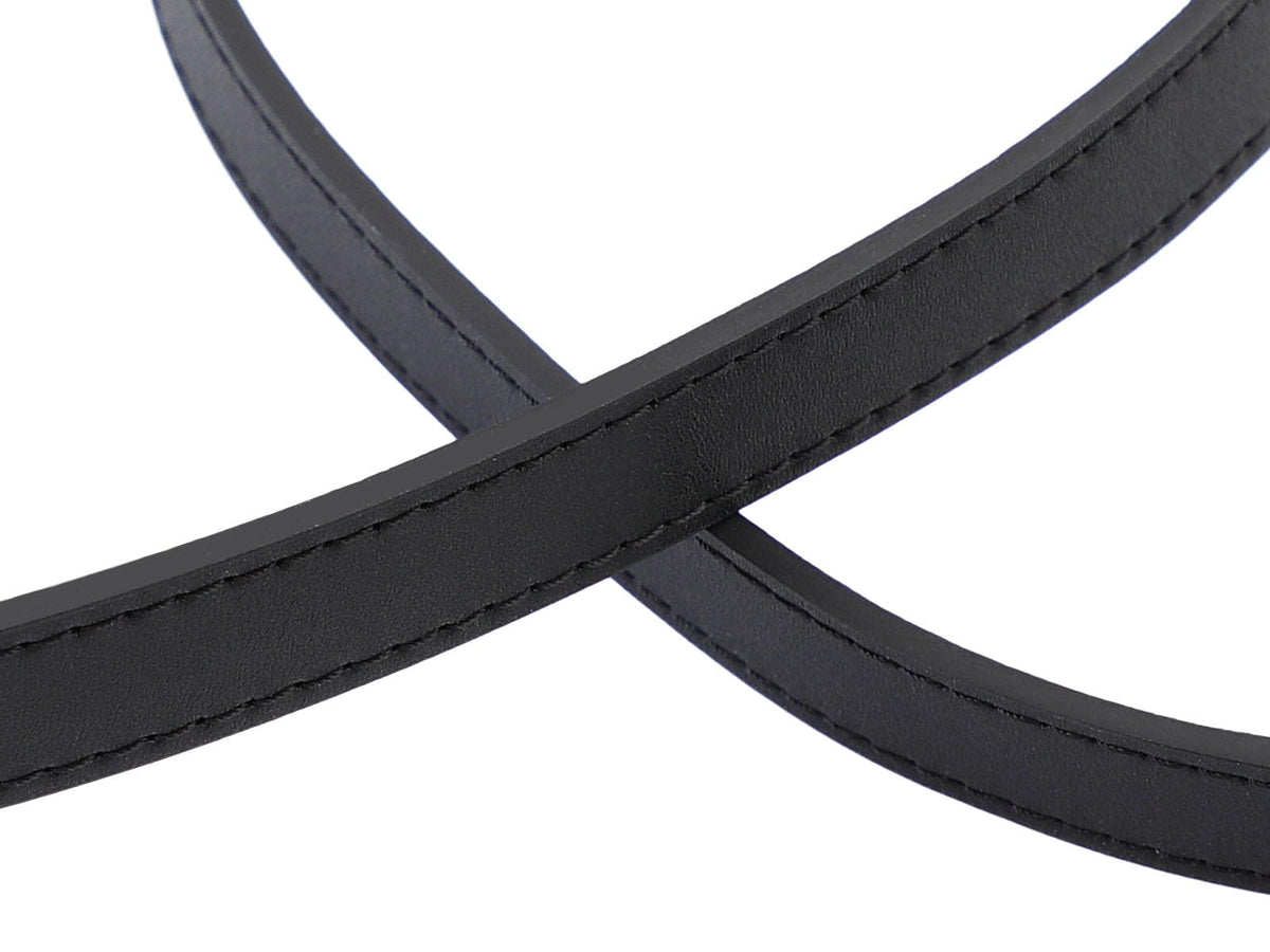 IBWell Genuine Leather Purse Strap Replacement Crossbody Handbag Long Adjustable (Black)