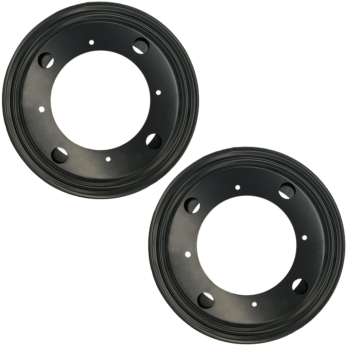 High-PQ 2 Packs 8'' Lazy Susan Hardware, Heavy Duty 5/16''Thick Turntable Bearing Swivel Pate for Rotating Table, Book Case, Serving Tray, Corner Shelves, Kitchen, DVD Tower, Shoe Rack, Black