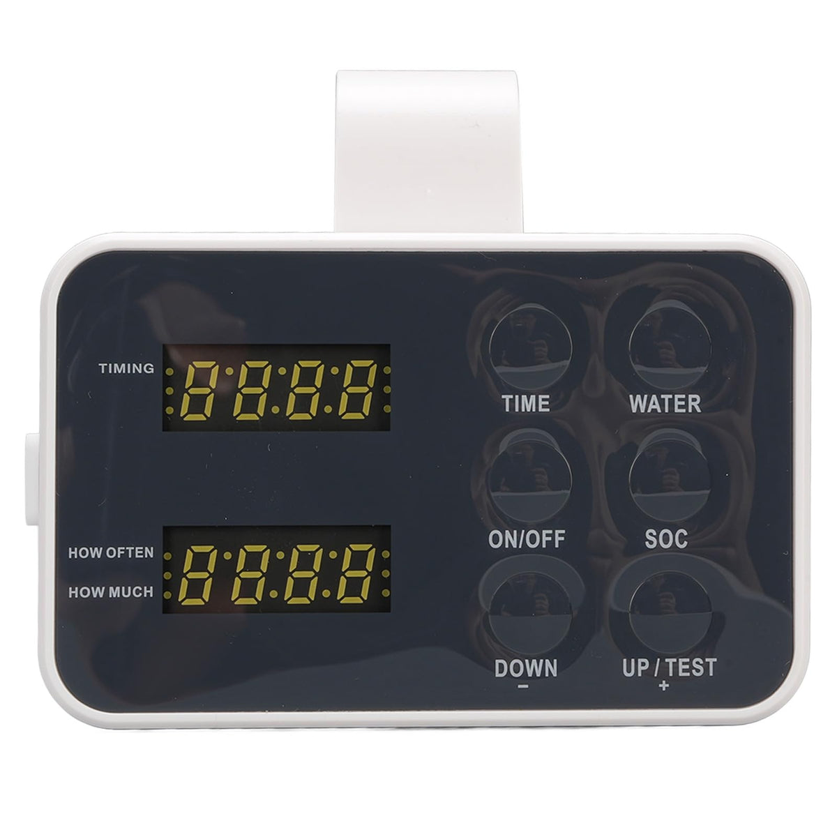 Focket Drip Irrigation System, Programmable Schedule IP65 Weather Proof Anti Siphon Self Watering System, Automatic Plant Waterer with 15 Drippers T Shaped Connectors for Indoor Plants