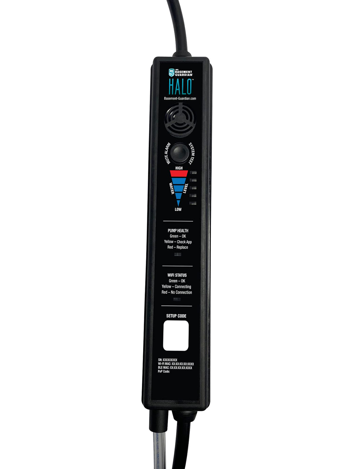 WAYNE - 3/4 HP Basement Guardian HALO - Up to 5,490 Gallons Per Hour - Digitally Connected Sump Pump Black