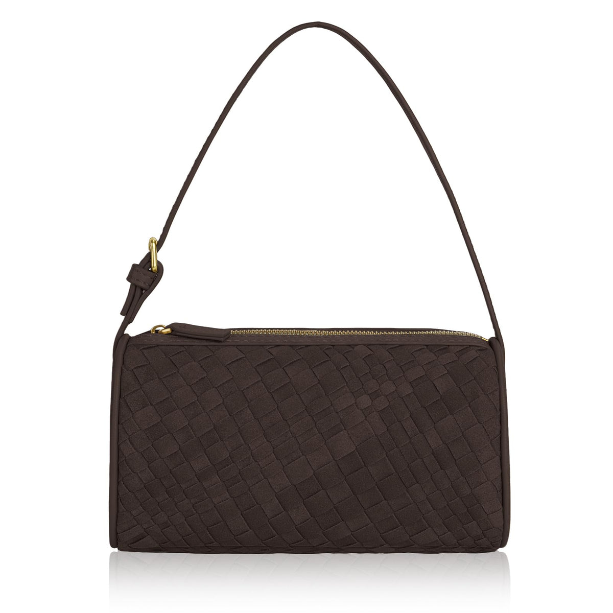 GZRHKJ Mini Woven Bag, Leather Woven Handbag with Adjustable Strap, Small Purses for Women, Top-handle Bags, Mini Evening Bag
