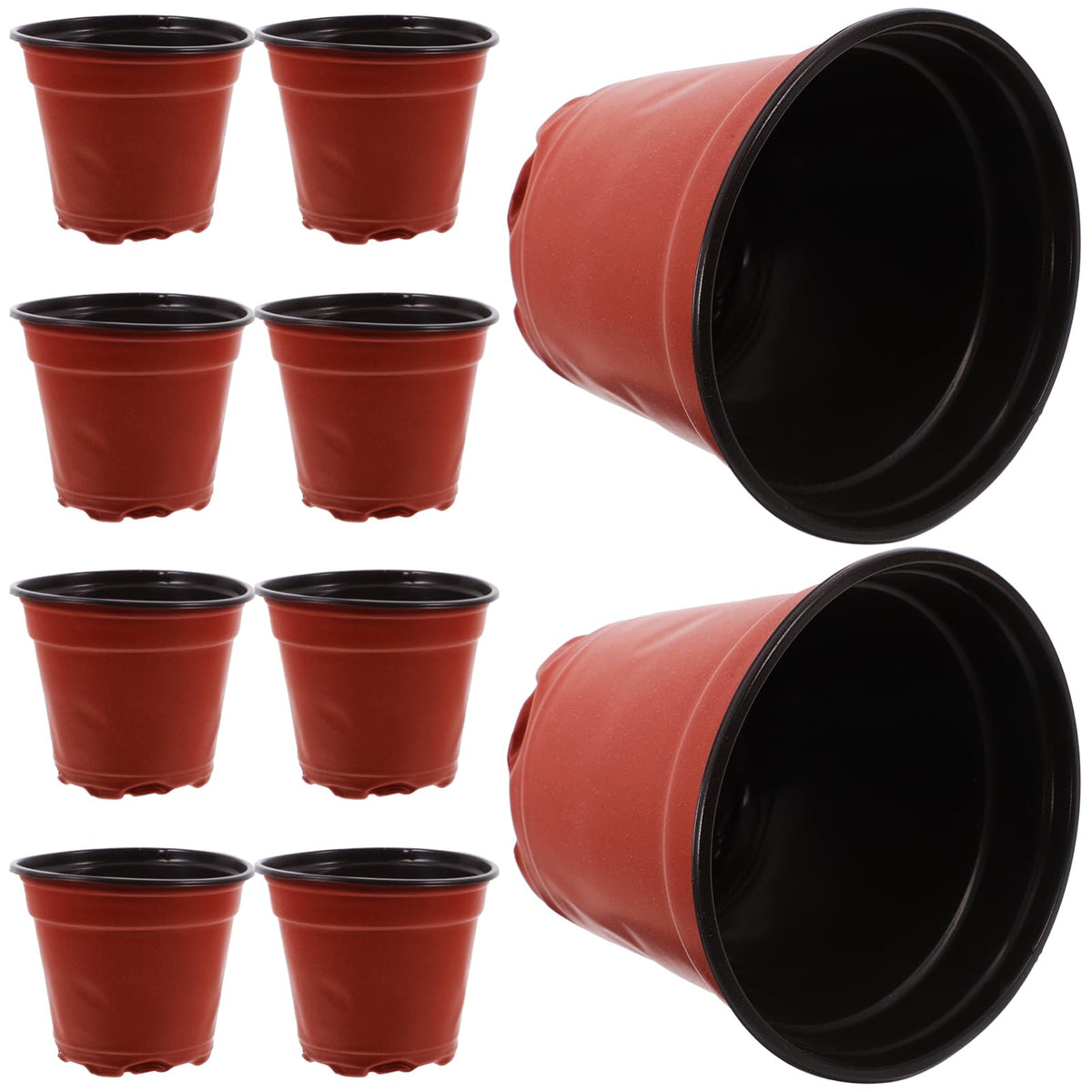 HAKIDZEL 100pcs Plastic Strawberry Nursery Cup Lightweight Plant Growing Pots for Flowers Vegetables and Saplings Great Air Permeability and Automatic Water Absorption for Your Garden