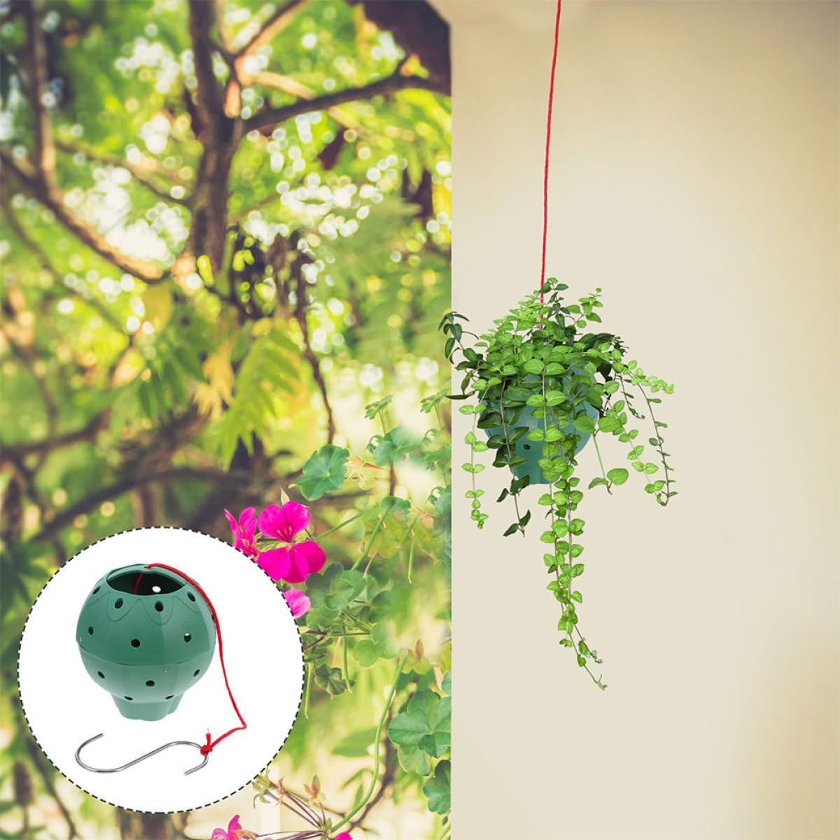 Sosoport 5pcs Multi-Hole Strawberry Planter Pots for Succulents and Orchids, Plastic Indoor Gardening Grow Pots with Side Openings for Seed Starting and Hanging Plants