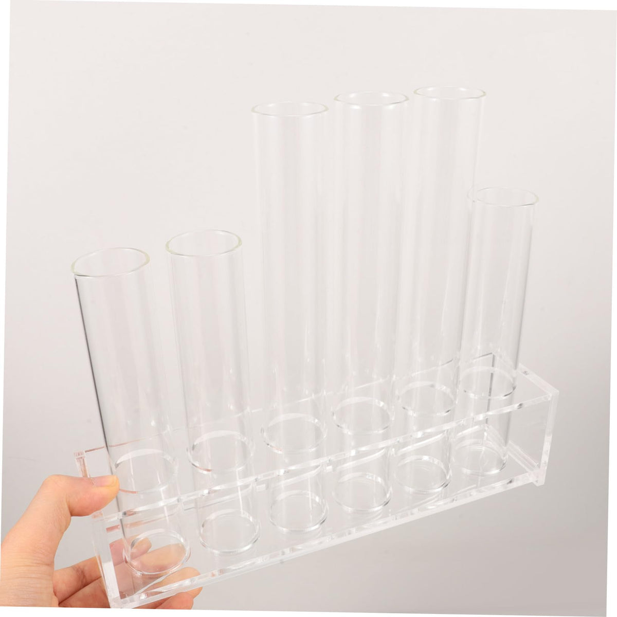 Parliky Glass Test Tube Propagation Station with Rack for Plant Display Simple Decorative Container for Home and Office for Small Terrarium Plants and Greenery