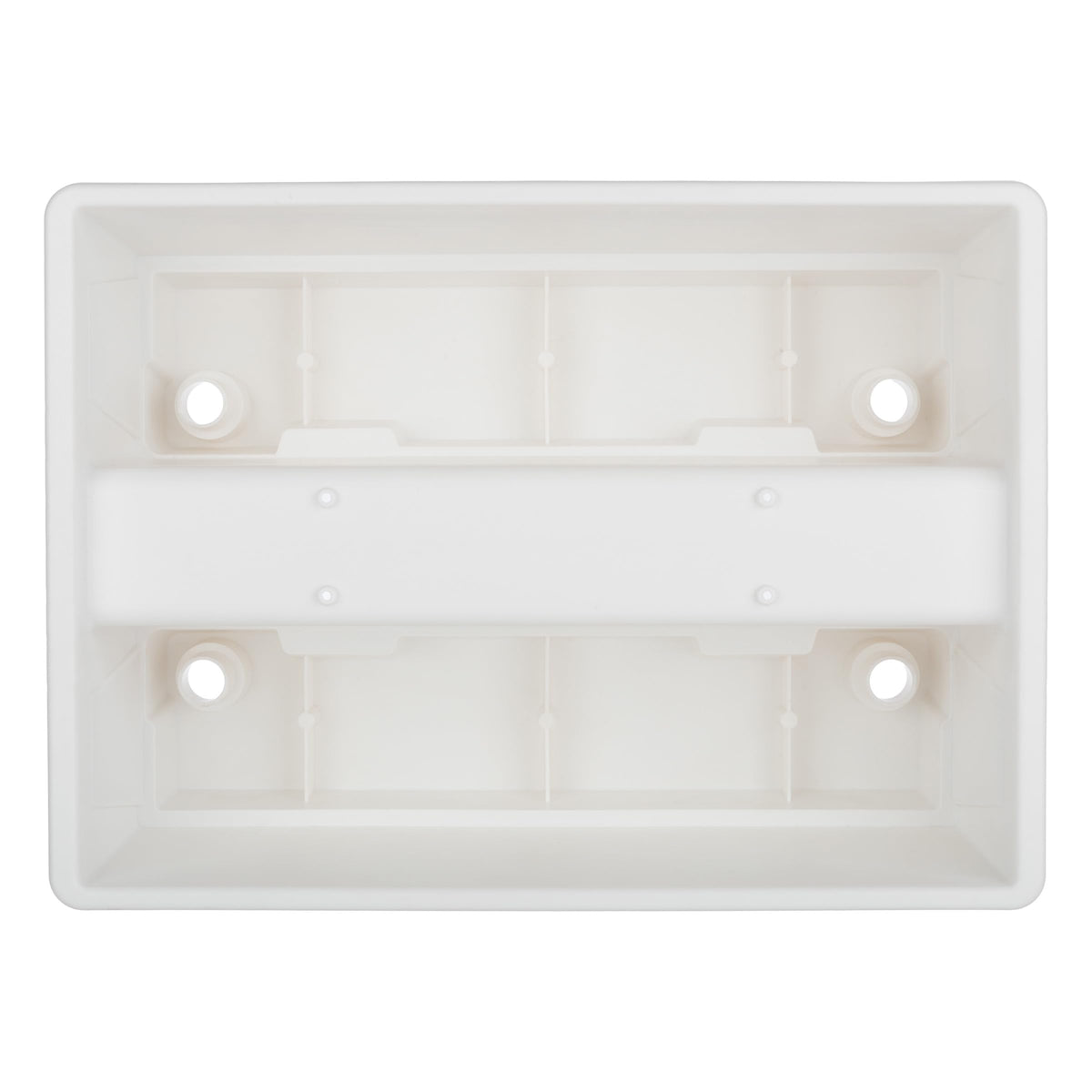 Railing Planter Box 2-Pack - 20.75-Inch Flower Boxes with Removable Drainage Inserts - 6-Gallon Outdoor Planters for Porch, Deck, or Balcony Decor, Fits Rail 3” - 4” by Pure Garden (White)