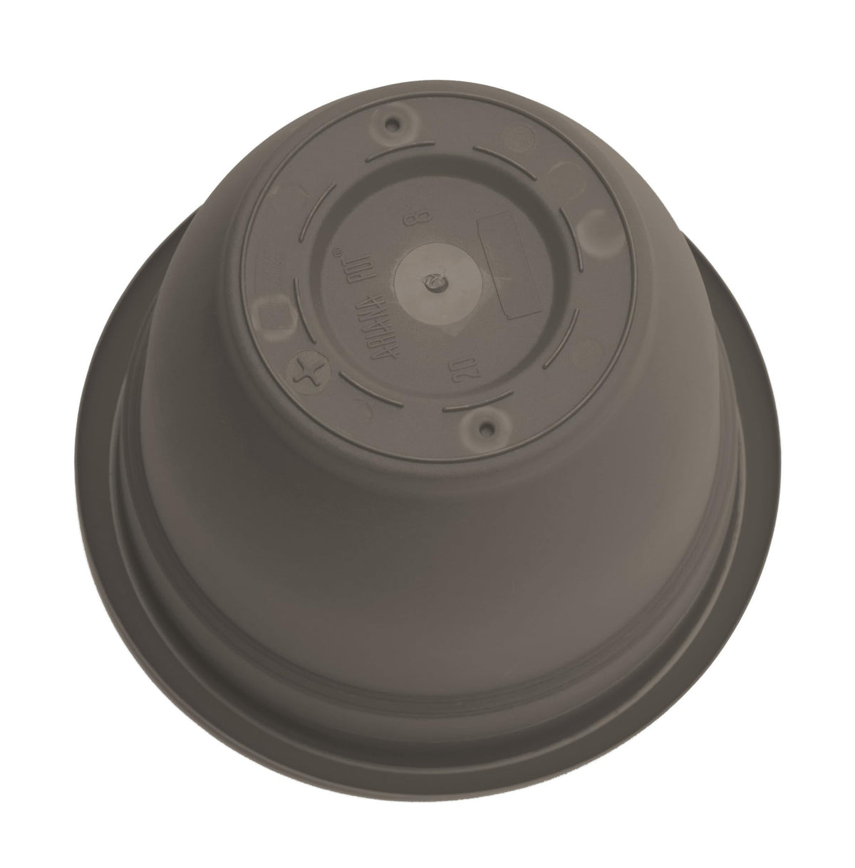 Bloem Ariana 12" Self-Watering Plastic Planter - Rolled Rim Indoor/Outdoor Garden Pot, Peppercorn, 2-Pack