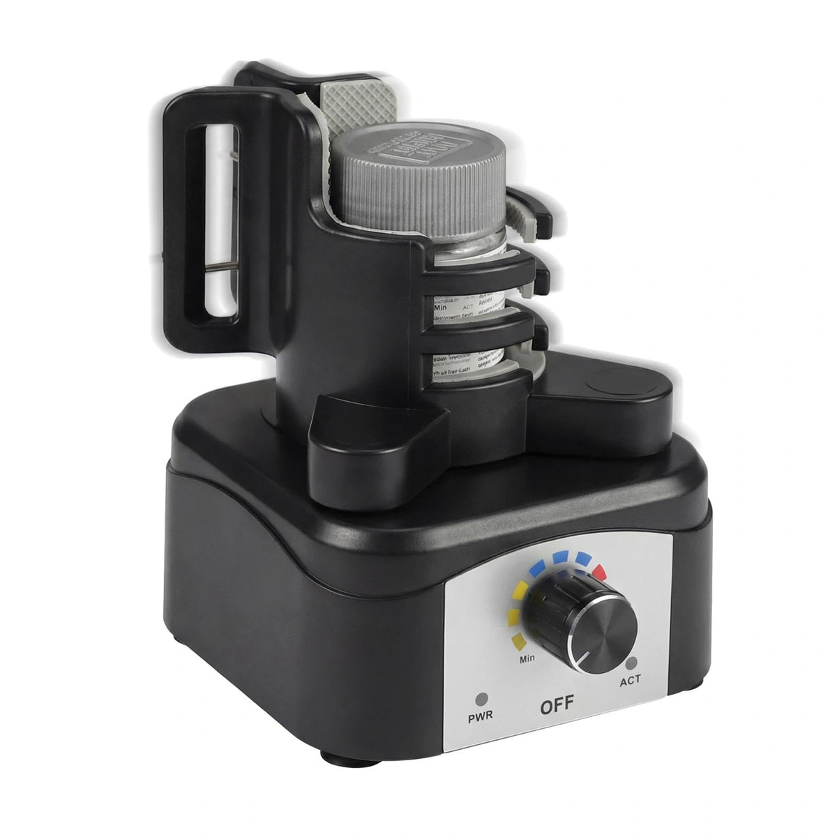 Vortex Mixer Shaker, 500-3200 RPM Adjustable Speed - Hands-Free Electric Paint Mixer for Hobby Model Paints, Tattoo Ink, Nail Polish & Lab Test Tubes - Includes Stable Holder