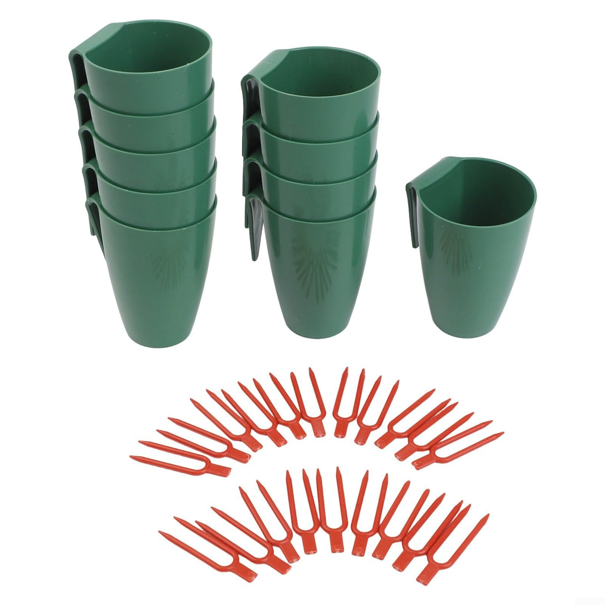 Shophubio Strawberry Rooting Kit, Plant Propagation Cups with Forks for Efficient Transplanting and Space Saving Indoor Outdoor Garden Greenhouse Use(Small)