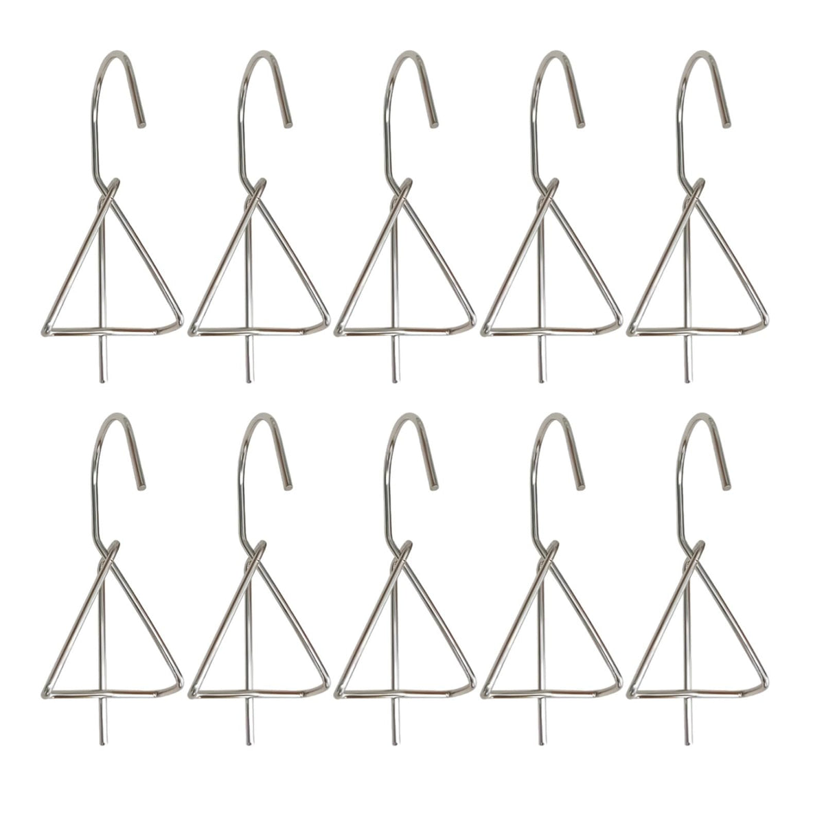 Tressify 20 Pcs Metal Plant Pot Hangers, 4.7 In Stainless Steel, For Balcony Flower Pot Display, Railing And Fence Hooks