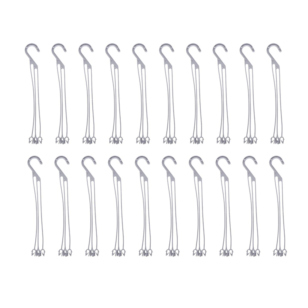 Happyyami 50pcs Flower Pot Hanging Chain Plastic Spider Plant Pots Hooks Basket Planter Hanger Wall Plant Container Stand Holder for Outdoor Indoor Garden Fence Railing Decor S