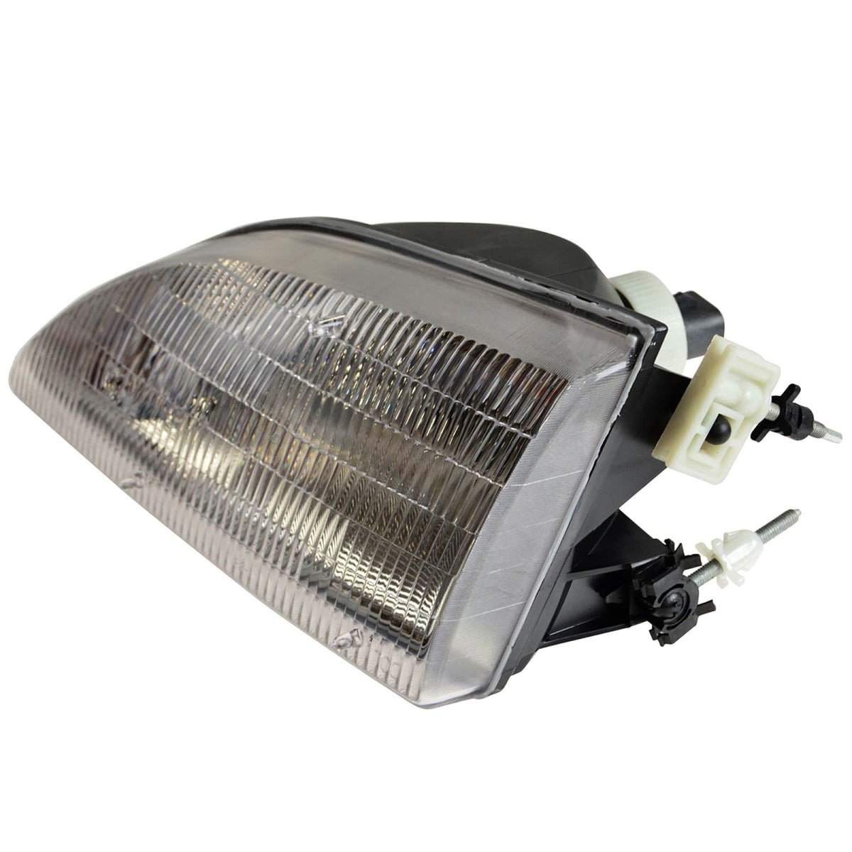 TRQ Headlight Assembly Set for 1994-1998 Ford Mustang, Driver & Passenger Side, Model LKA55910, Yellow