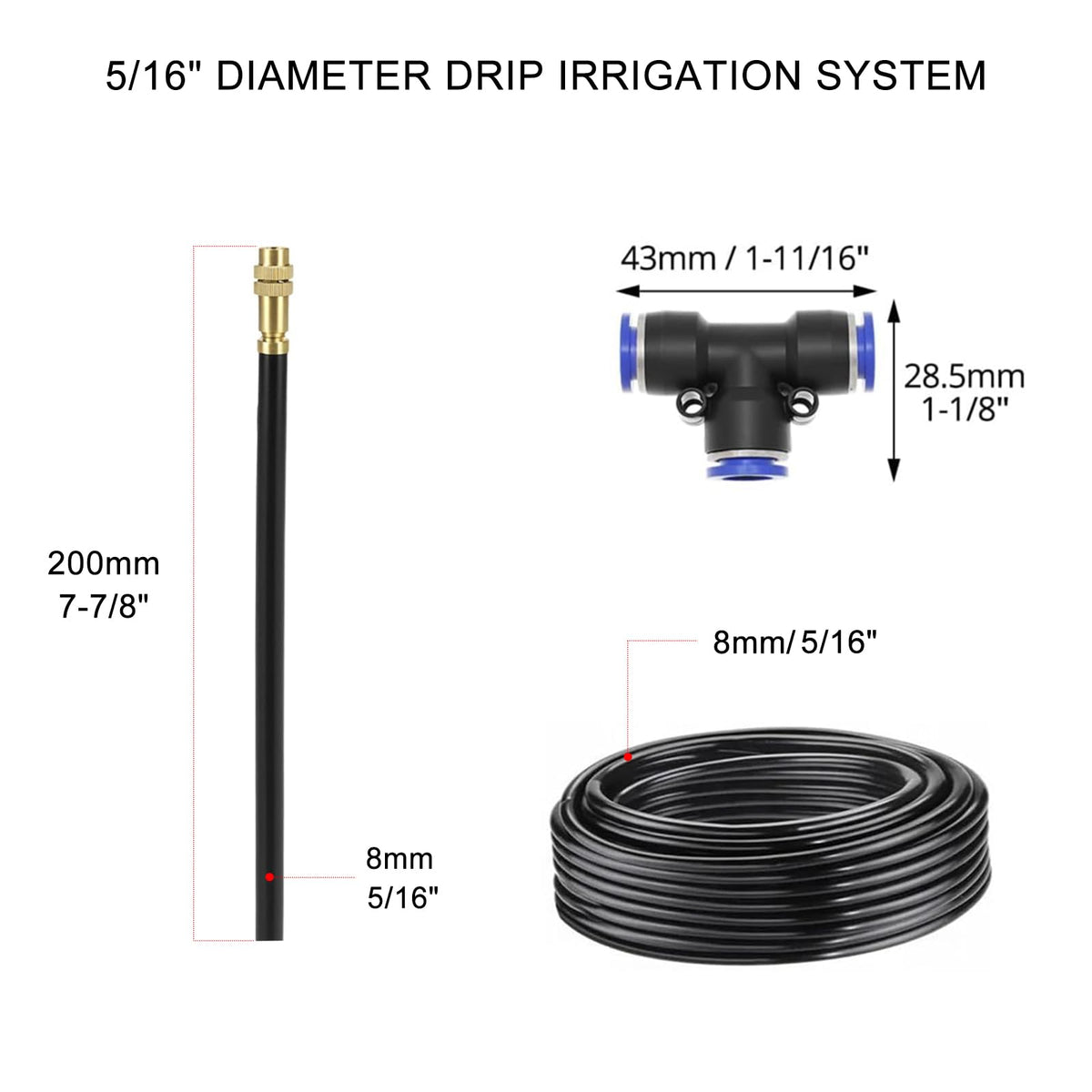 Drip Irrigation System, 40 FT Watering System, Garden Irrigation System for Yard, Lawn, and Plants