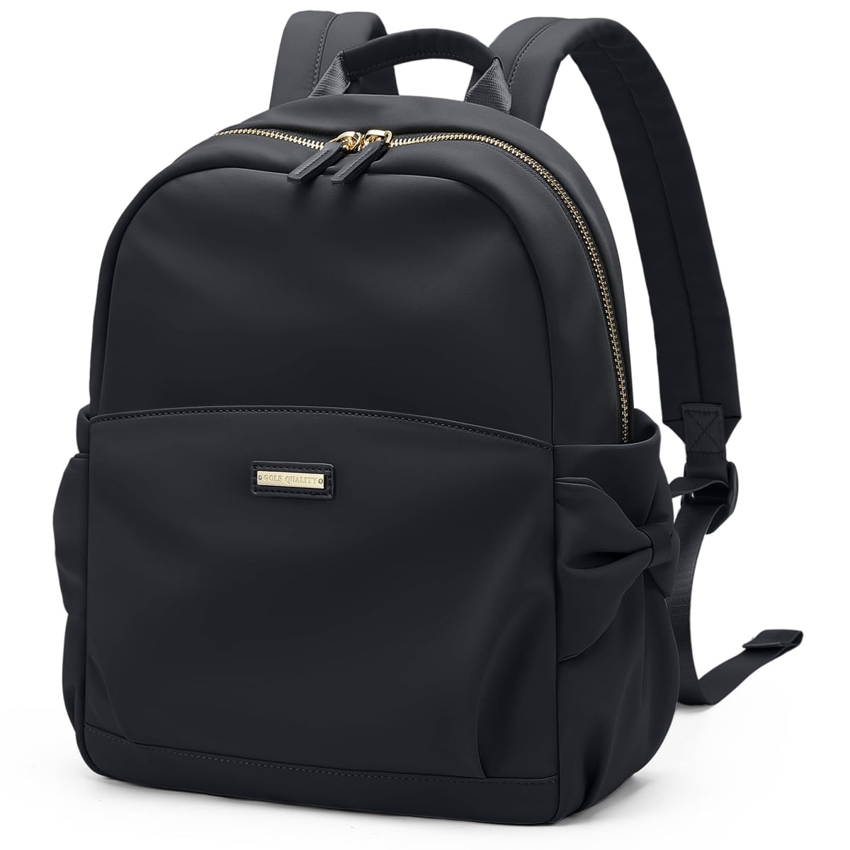 GOLF QUALITY Mini Backpack for Women Small Backpack Purse Cute Stylish Lightweight Daypack for College Work Travel Party,12.9Inch,Classic Black