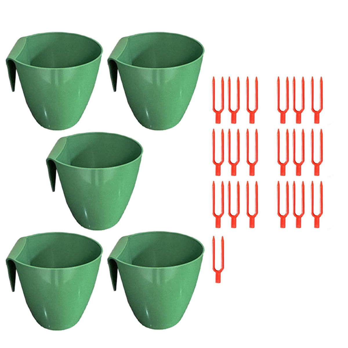 Kangnice Garden Trays Tool for Strawberry Runners Featuring Breathable Cups and Runner Forks to Enhancing Survival Rate and Growth Drainage Planting Cups