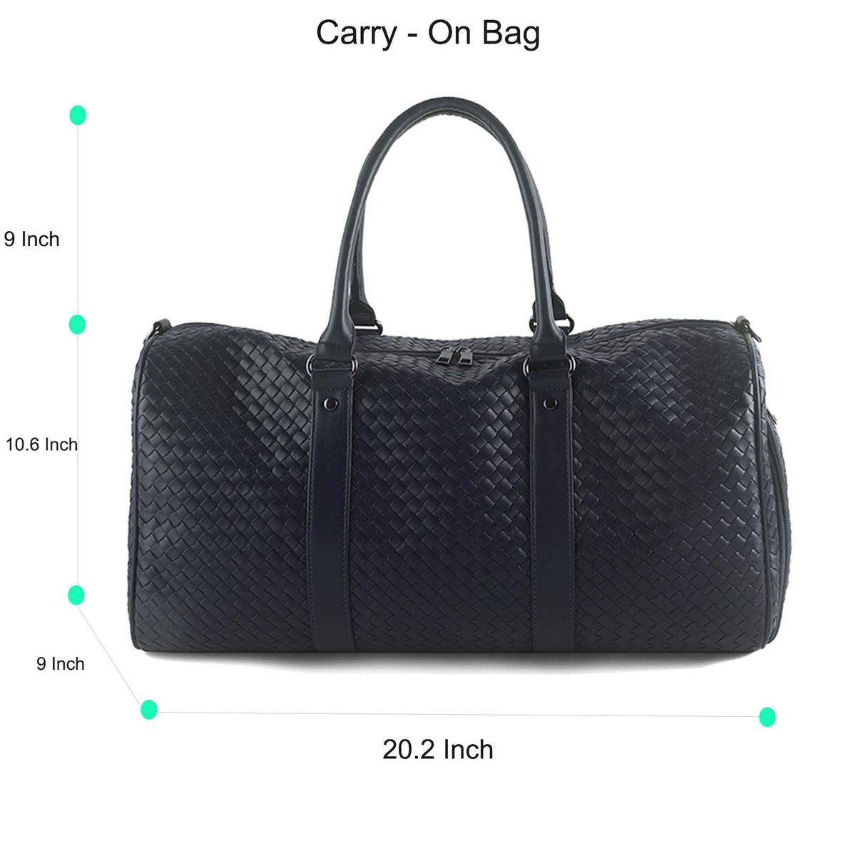 Handwoven Travel Bag with Wet Dry Separation and Shoe Compartment, Large Open Weekender Bags Lightweight Duffel for Women, Beach Tote Gym Bag Carry On (Navy Blue)