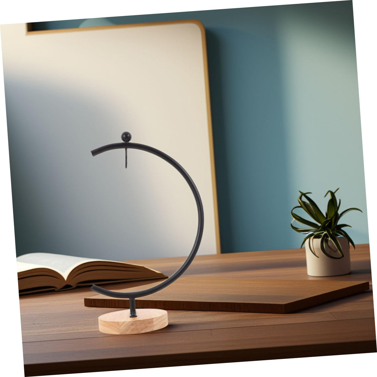 BESPORTBLE Ornament Display Stand Ornament Stand Holder Iron Pothook Stand for Hanging Glass Globe Air Plants Terrarium Ornament and Home Wedding Decoration