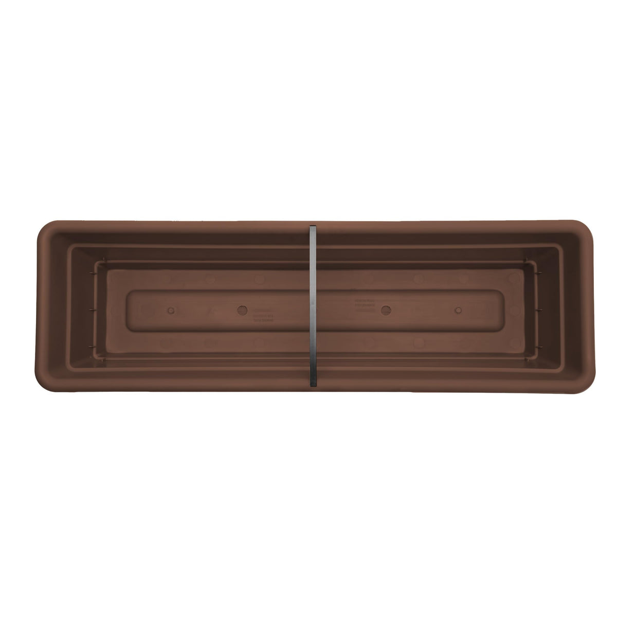 Bloem Dura Cotta Window Box Planter w/Tray, 18", Chocolate (DCBT18-45), 2 Gallon