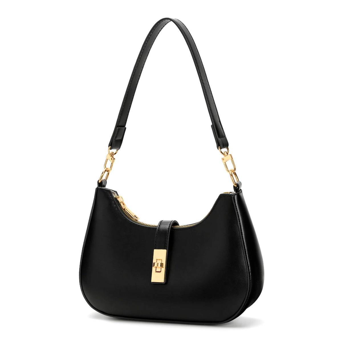 KKXIU Shoulder Bag for Women Cute Hobo Handbag and Vegan Leather Retro Small Clutch Purse with Zipper Closure